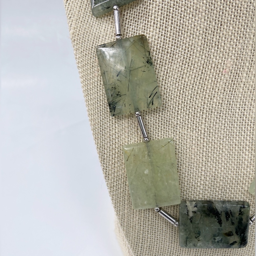 Genuine Gemstone Statement Necklace - image 4